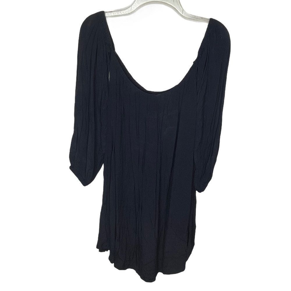 Faithfull The Brand Black Tunic Top Dress
